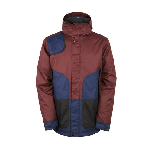 686 FOREST BAILEY COSMIC NICE INSULATED JACKET 2017 BLACK RUBY COLORBLOCK MEDIUM