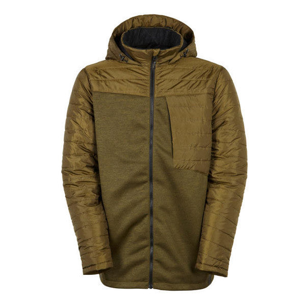 686 MEN'S GLCR ALPHA HYBRID INSULATOR JACKET - OLIVE, MEDIUM, 2017