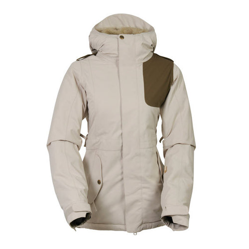 686 AUTHENTIC 4EVA-AFTER INSULATED WOMEN'S SNOWBOARD 2016 IVORY DIAMOND DOBBY