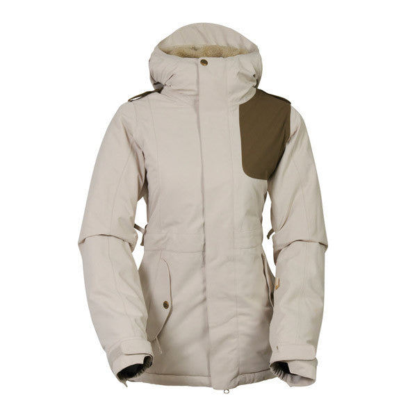 686 AUTHENTIC 4EVA-AFTER INSULATED WOMEN'S SNOWBOARD 2016 IVORY DIAMOND DOBBY